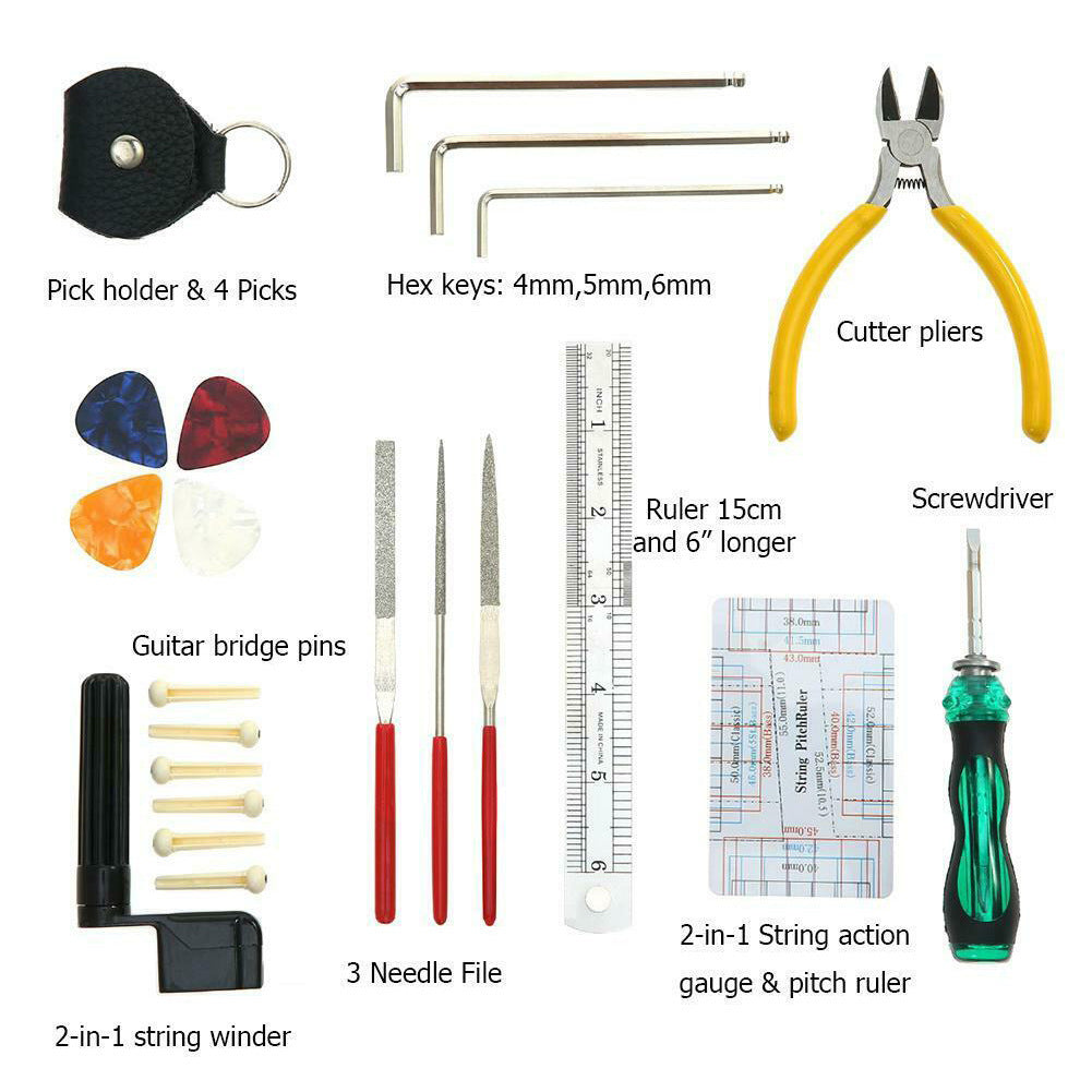 Guitar repair and care kit